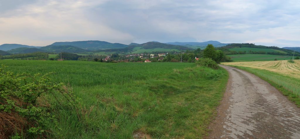 Pohled na Husinec Prácheňsko