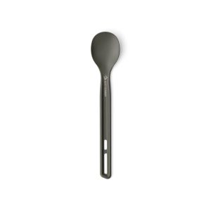 Ultralehká lžíce Sea to Summit Frontier Long Spoon z leštěného anodizovaného hliníku, který nepřenáší pachy a chutě potravin.