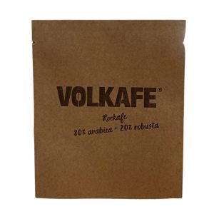 Volkafe Rockafe je vynikající outdoorová směs (80% arabica + 20% robusta) kávy pražené v Česku. Skvělá volba pro snadnou přípravu na cestách.